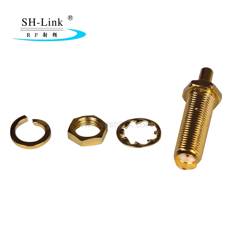 14mm screw thread SMA female connector for RG174 RG316